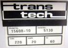 Used Trans-Tech UV Curing Conveyor System, Model 15608-10. Includes an UVEX model 15647-6 
