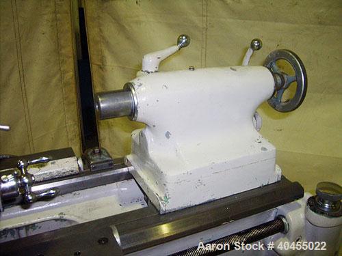 Used Monarch 12 1/2" x 30" Precision Toolmaker's engine lathe, model 10EE. Swing over bed 12 1/2", swing over cross slide 7 1/4". Distance between centers 30". Distance spindle center to floor 43 1/2...