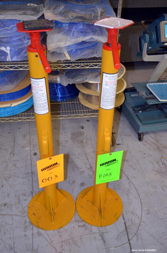 Used (1) Lot of (2) Aldon Company Trailer Stabilizing Jacks, model 4013-05. Rated up to 50,000# capacity.