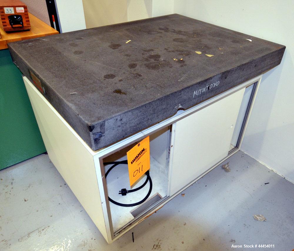 Used Mitutoyo Graplate Granite Table, Size 36x48x4-0, Grade B, Accuracy .0008, Serial #290-6.