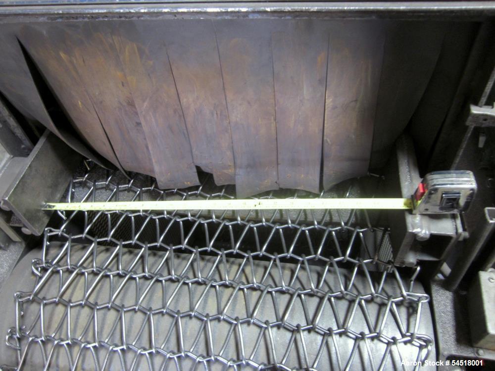 Used Wheelabrator 4-Wheel Wire Mesh Belt Shot Blast Machine – Continuous Feed Surface Preparation System