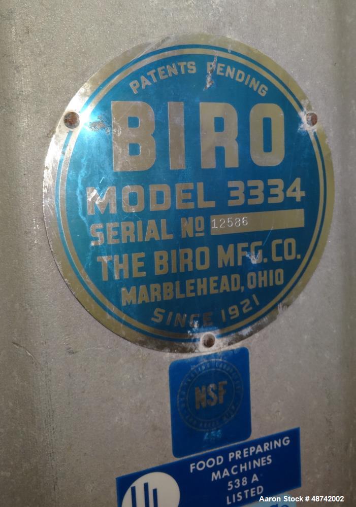 Used- Biro Meat Saw, Model 3334.