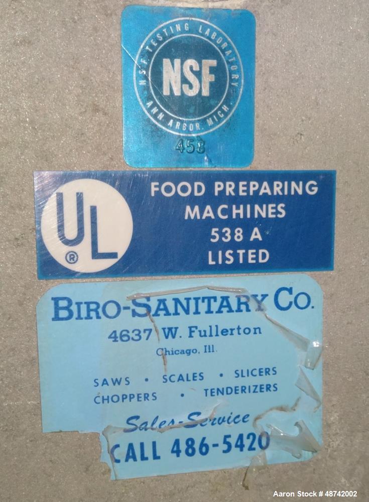 Used Biro Meat Saw, Model 3334.