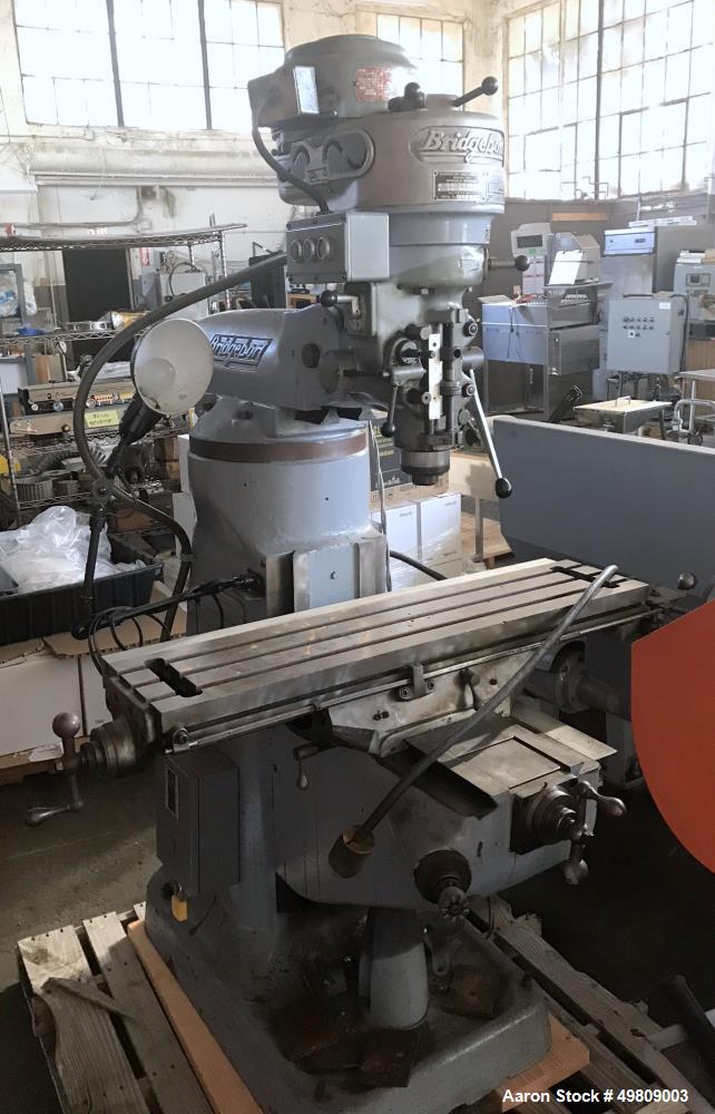 Used- Bridgeport Series 1 Knee Mill