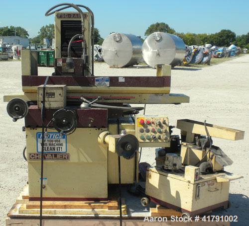 Used Chevalier High Precision Surface Grinder, Model FSG-2A818. Table size 8'' x 18''. Maximum grinding length 18'', width 8''. Maximum distance from table surface to spindle centerline 18''. Standar...