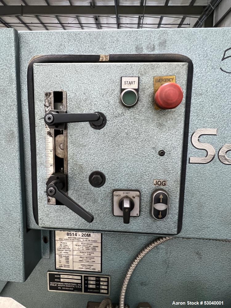 Used Scotchman D08514-20M Ironworker – 85 Ton for Sale