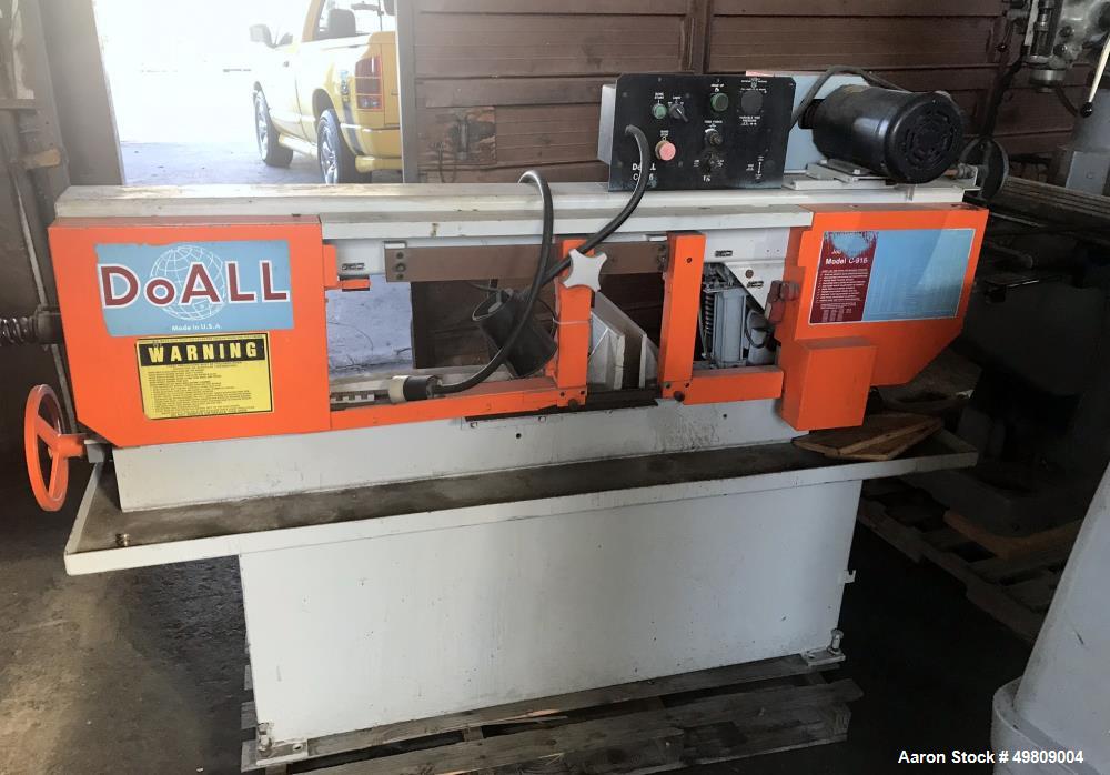 Used DoAll General Purpose Manual Horizontal Bandsaw, Model C-916 M.