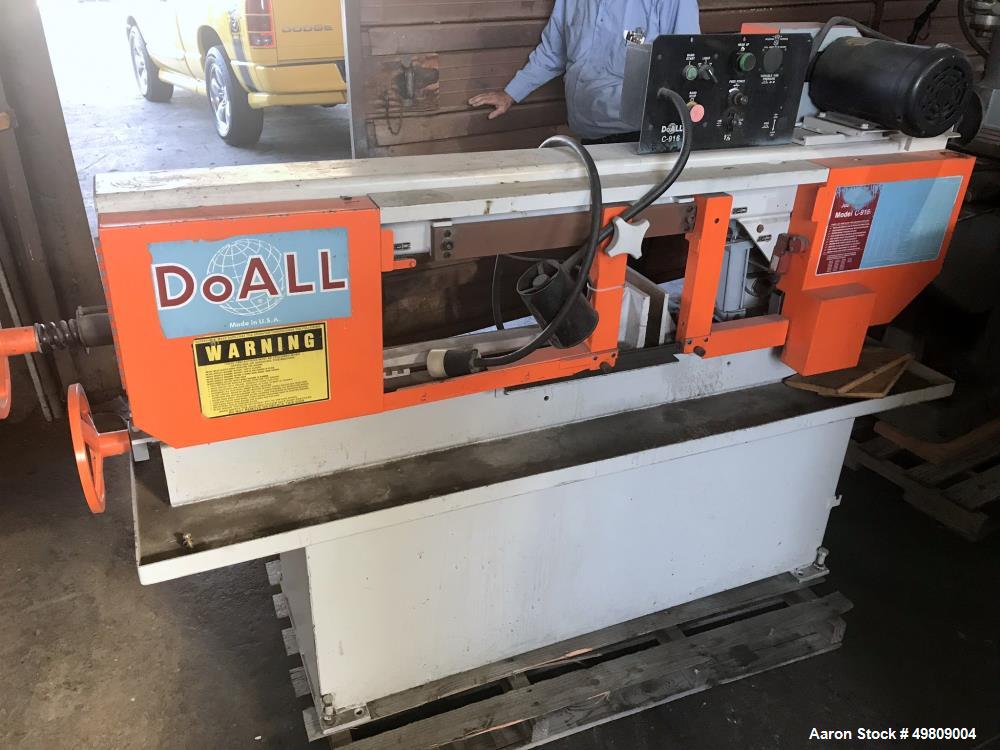 Used DoAll General Purpose Manual Horizontal Bandsaw, Model C-916 M.