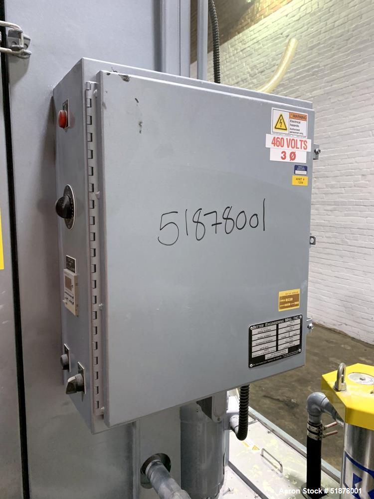 Used Industrial Better Engineering Purifier Series Heavy Duty Parts Washer - Model F-3000-P-SS - 30" Diameter - 750 lbs Capacity