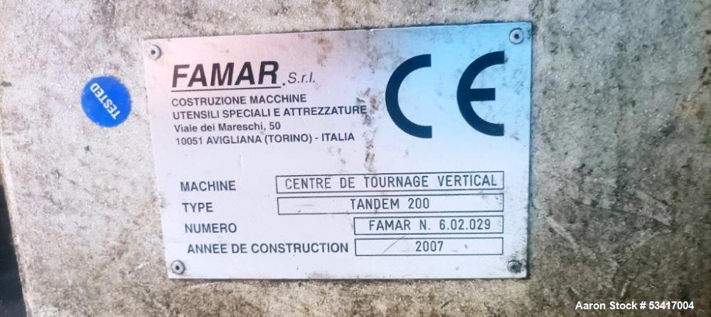 Precision Used CNC Lathe – Famar Tandem 200