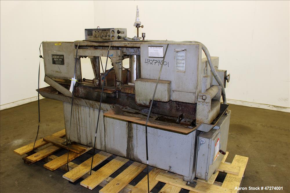 Used- HE&M-Saw Horizontal Pivot Band Saw, Model 1000A.