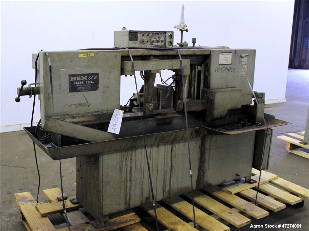 Used HE&M-Saw Horizontal Pivot Band Saw, Model 1000A.