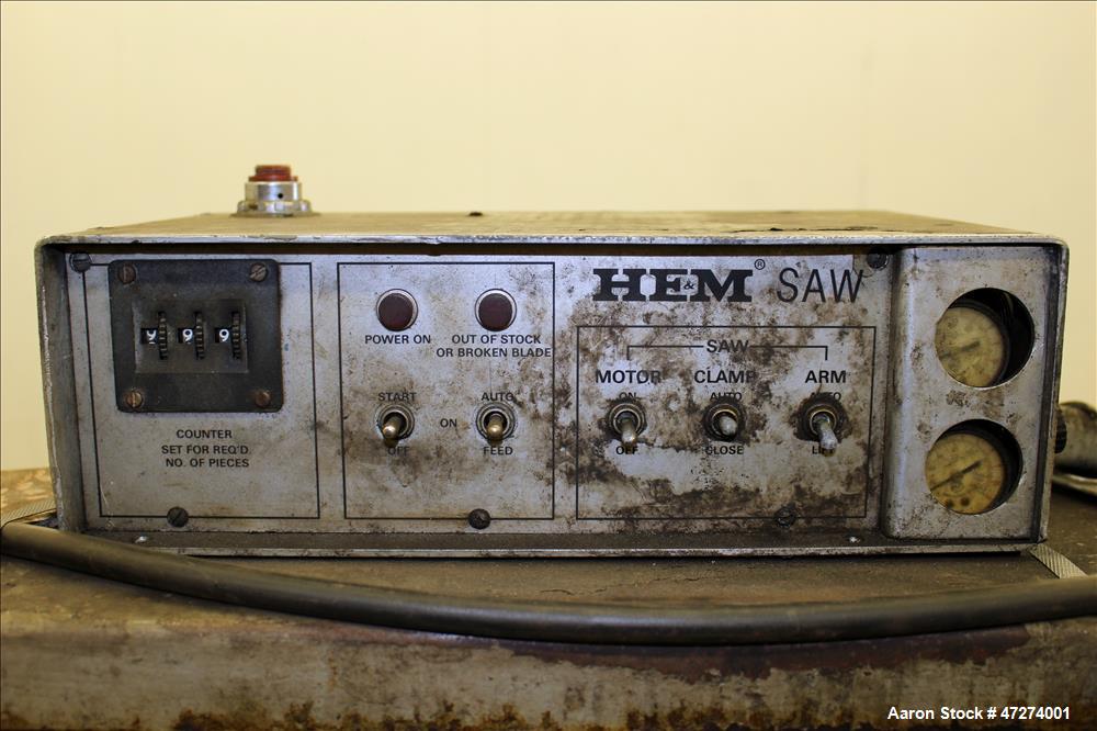 Used HE&M-Saw Horizontal Pivot Band Saw, Model 1000A.