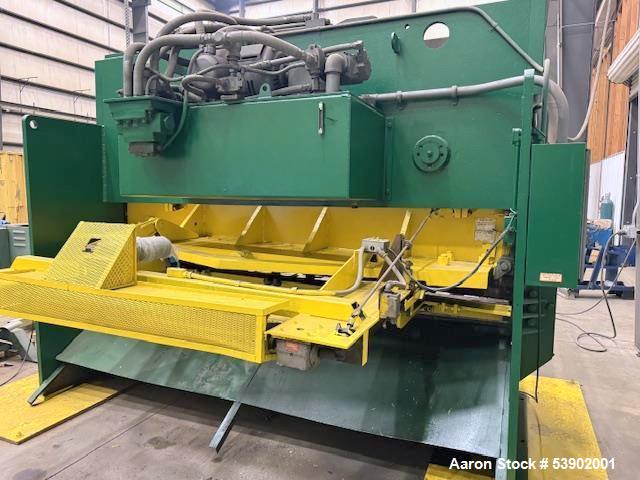 Used HTC Hydraulic Shear – 1/2" Mild Steel, 3/8" Stainless Capacity – Industrial Plate Cutting