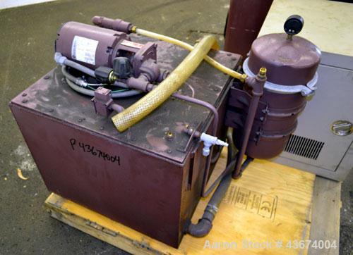Used Hansvedt Ram Type EDM, Model Benchman. Work table size 9.4" x 14.2", table travel 5.5" x 8.5", work tank size 16" x 24" x 11" high, platen to table 18" maximum, 10" minimum, ram travel 8", plate...