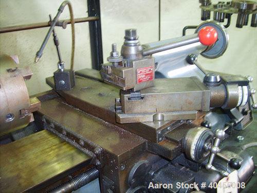 Used Hardinge 9'' x 18'' Precision Tool Room Lathe. Spindle construction Hardinge ball bearing. Spindle nose Hardinge taper. Spindle capacity: With round type 5C collets 1 1/16". With step chucks 1 1...
