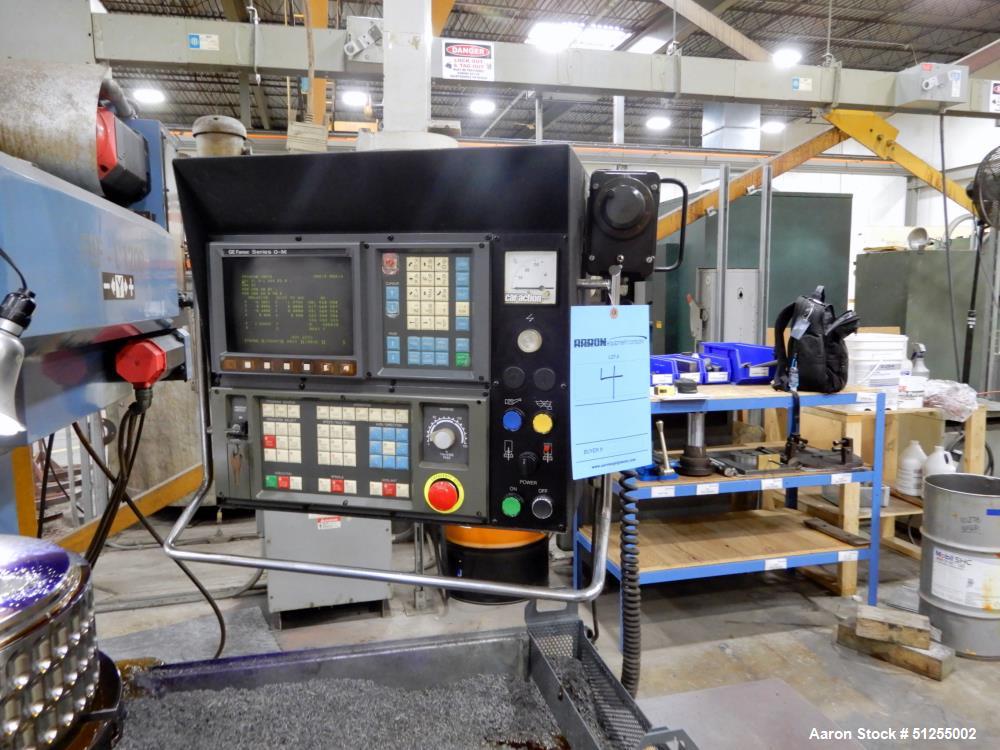 Used Lagun Model LBF-L1200 CNC Universal Milling Machine; 21"x47" table, 43" longitudinal travel, 23" ram travel, 23"vertical travel, 50 taper spindle, 50-3000 RPM speed range, Universal vertical hea...