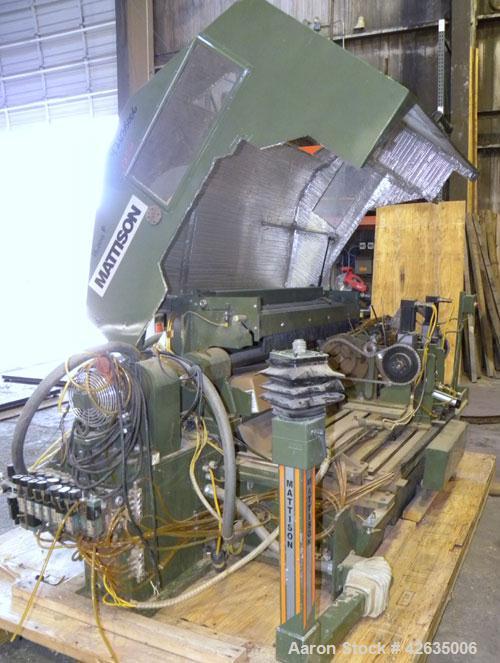 Used Mattison Rotary Lathe, Model 862. Arbor le