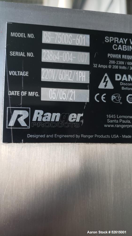 Used-Bendpack Ranger RS-750DS-6001 Parts Washer Cabinet