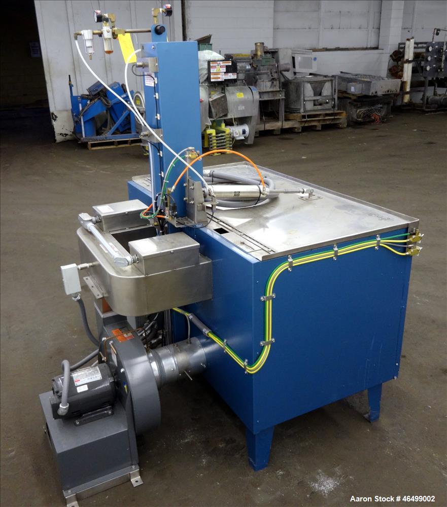Used Ramco Equipment Migi-Kleen Parts Dryer, Model MK48EBSS, 304 Stainless Steel. 150 Pound capacity, heating rated 18 kw. Working zone 46" long x 21" wide x 16" deep, internal tank 48" long x 26" wi...