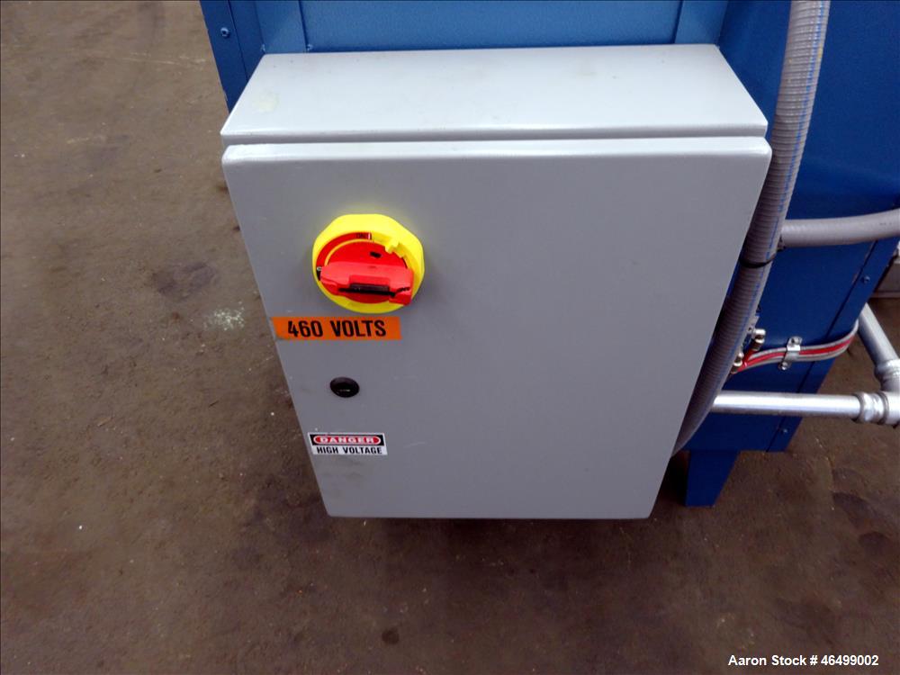 Used Ramco Equipment Migi-Kleen Parts Dryer, Model MK48EBSS, 304 Stainless Steel. 150 Pound capacity, heating rated 18 kw. Working zone 46" long x 21" wide x 16" deep, internal tank 48" long x 26" wi...