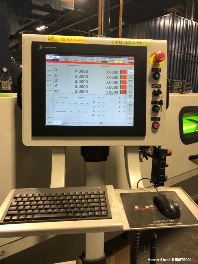 Used IPG Photonics Compact Fiber Laser System with Bar Feeder