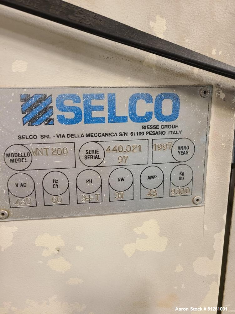 Used Selco Rear Load Panel / Beam Saw