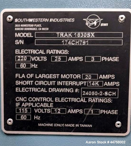 Used- Southwestern Industries Lathe