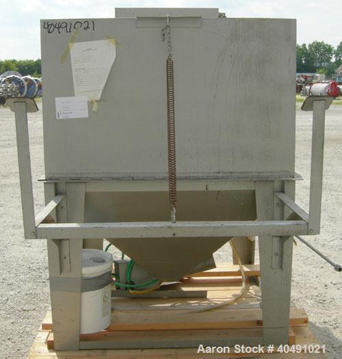 Used- Trinity Tool Company Dry Blast Sandblast Cabinet, model 48X48SL/DELUXE, carbon steel. 48" wide x 48" deep work area. L...