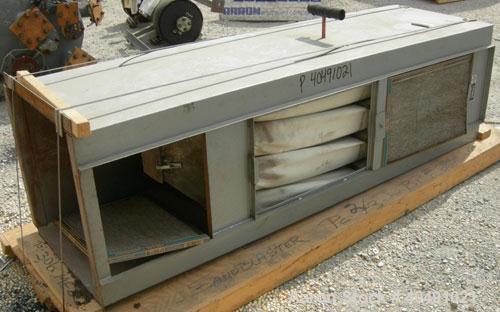 Used Trinity Tool Company Dry Blast Sandblast Cabinet, model 48X48SL/DELUXE, carbon steel. 48" wide x 48" deep work area. Lighted hinged cabinet, 2 hand holes, viewing window, and a side access door....