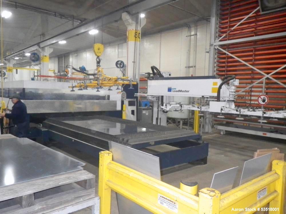 Used Trumpf Trulaser 3040 CO2 Laser – 4000W | 4000mm x 2000mm | LoadMaster Automation | Built 2016
