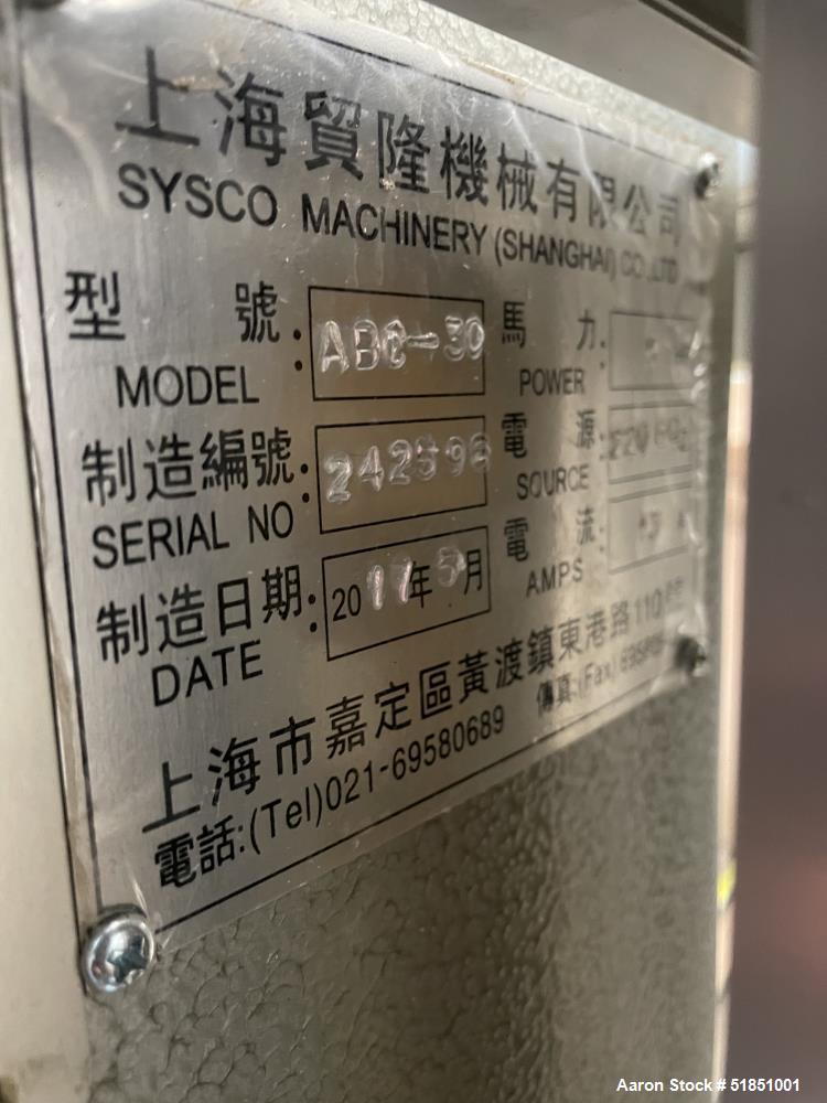 Used Sysco Machinery Shear