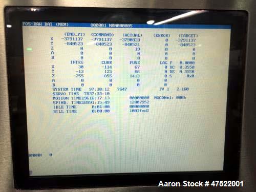 Used 2005 Haas VF-3 Vertical Machining Center. Specifications: Control: Haas, Table size 48" x 18", max table load 3,500 lbs., X-axis travel 40", Y-axis travel 20", Z-axis travel 25". Rapid traverse ...