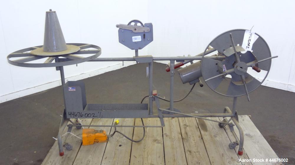 Used Wemco 3100 HD Series Coiling Machine. Approximate 18” standard coiler, 700 meter, 31” turntable with small wire cone assembly. Maximum pulling capacity 3000 pounds. Foot pedal controller. Driven...