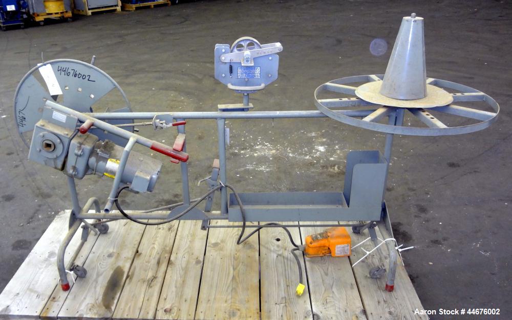 Used Wemco 3100 HD Series Coiling Machine. Approximate 18” standard coiler, 700 meter, 31” turntable with small wire cone assembly. Maximum pulling capacity 3000 pounds. Foot pedal controller. Driven...