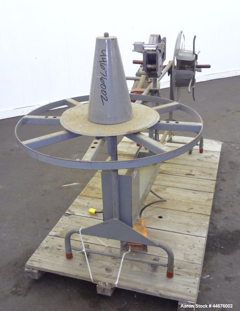 Used- Wemco 3100 HD Series Coiling Machine. Approximate 18” standard coiler, 700 meter, 31” turntable with small wire cone a...