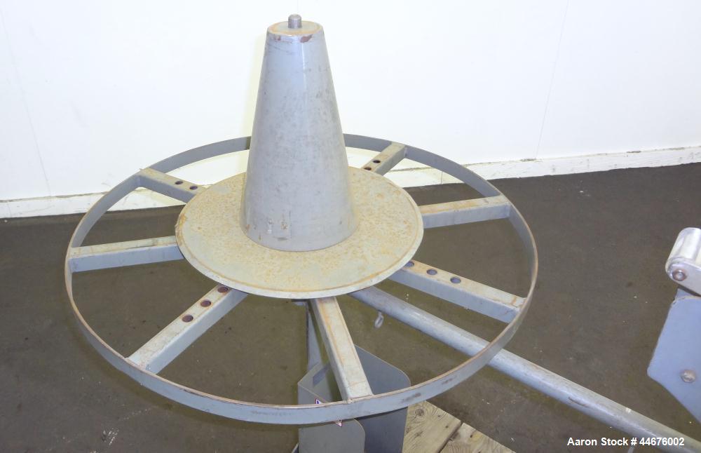 Used Wemco 3100 HD Series Coiling Machine. Approximate 18” standard coiler, 700 meter, 31” turntable with small wire cone assembly. Maximum pulling capacity 3000 pounds. Foot pedal controller. Driven...