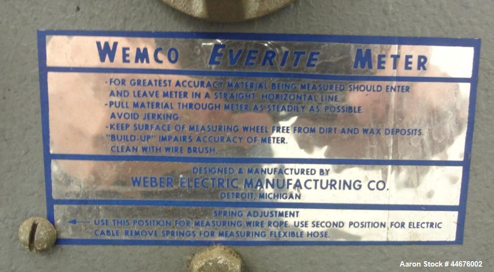 Used- Wemco 3100 HD Series Coiling Machine. Approximate 18” standard coiler, 700 meter, 31” turntable with small wire cone a...