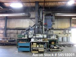 Used Wheelabrator 4-Wheel Wire Mesh Belt Shot Blast Machine – Continuous Feed Surface Preparation System