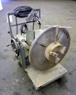 Used Ransome Welding Positioner, Size 5-HT. Approximate 500 pound capacity, foot pedal, and pendant control. Mounted on a frame with casters.