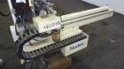Used Yushin America Airliner AE-200D Robot. With a servo traverse and two pneumatic axes. Includes a model YC-3000 portable controller. Built 1993.