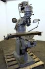 Used Bridgeport Machines Series 1 Knee Mill.  Spindle speeds 80- 2720 (variable). Table size 9” deep x 42” wide. Driven by a 1 hp, 3/60/208-220 volt, 1730 rpm motor.