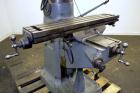 Used Bridgeport Machines Series 1 Knee Mill.  Spindle speeds 80- 2720 (variable). Table size 9” deep x 42” wide. Driven by a 1 hp, 3/60/208-220 volt, 1730 rpm motor.