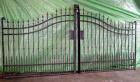Used- Wrought Iron Gates.  Set Consisting Of: (2) Gates, each approximate 80
