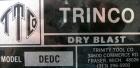 Used Trinity Tool Company Dry Blast Sandblast Cabinet, model 48X48SL/DELUXE, carbon steel. 48
