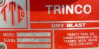 Used Trinity Tool Company Dry Blast Sandblast Cabinet, model 48X48SL/DELUXE, carbon steel. 48