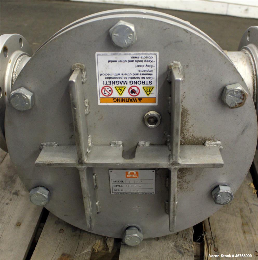 Used Eriez Magnetic Ferrous Trap, Model T-6, 304 Stainless Steel.