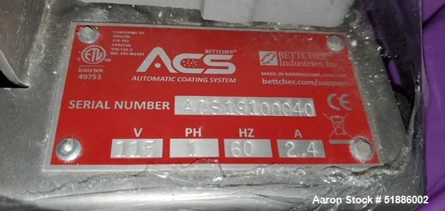 Used Bettcher ACS Automatic Coating System