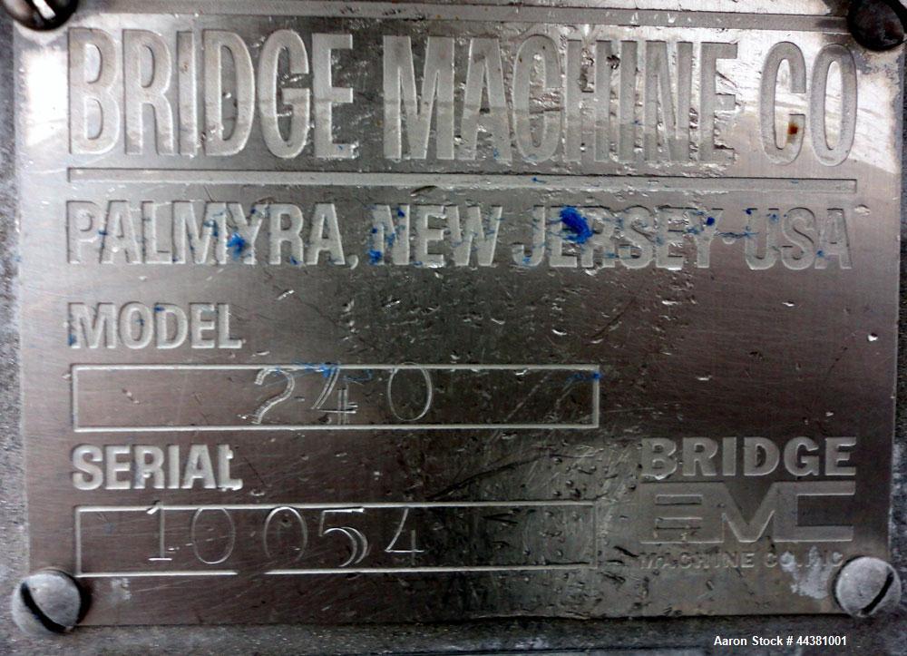 Bridge Machine Patty Former, Model 240. Used.