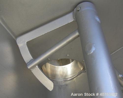 Used Butcher Boy Agitated Meat Grinder, Model 500/56, 304 stainless steel. Approximate 500 pound mixing capacity. Top feed hopper 24" wide x 36" long x 39" deep with mixer paddle assembly, driven by ...